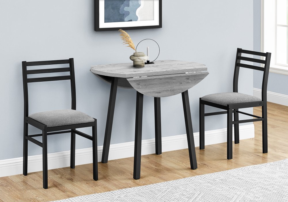 113395108 Hadley Gray 3 Piece Dining Set sku 113395108