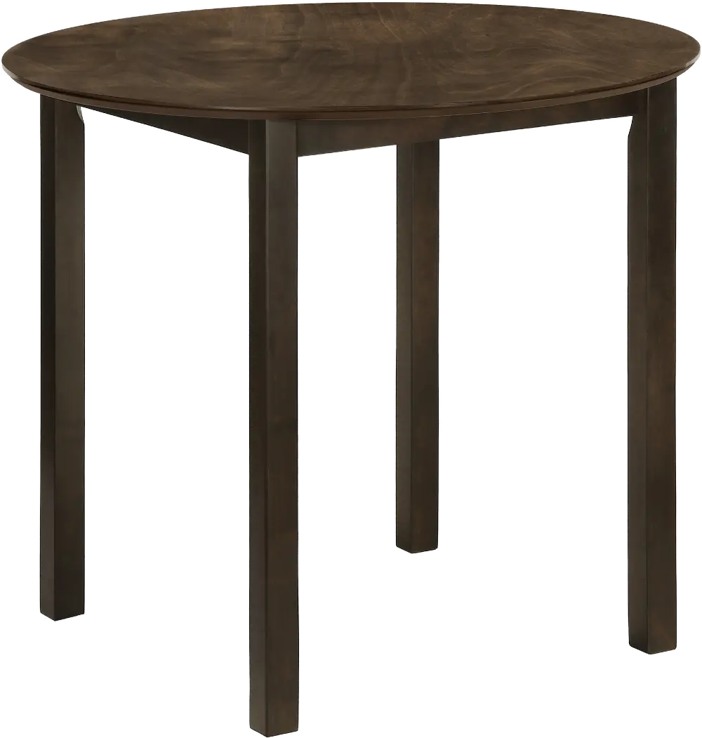Laina Espresso Brown Round Dining Table-1