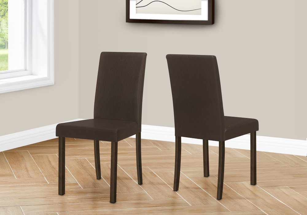 113395220 Laina Brown Upholstered Dining Chair, Set of 2 sku 113395220