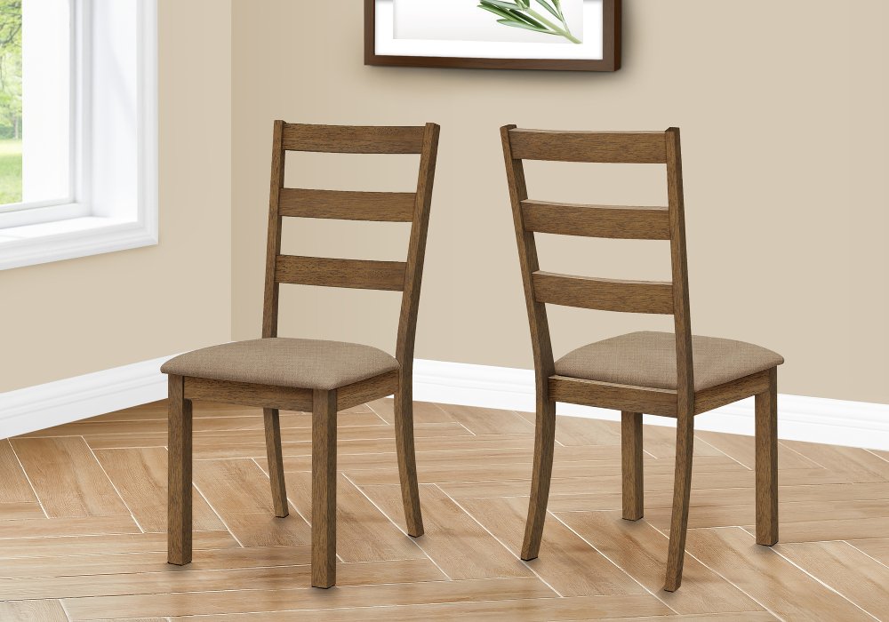 113395302 Malina Walnut Brown Dining Chair, Set of 2 sku 113395302