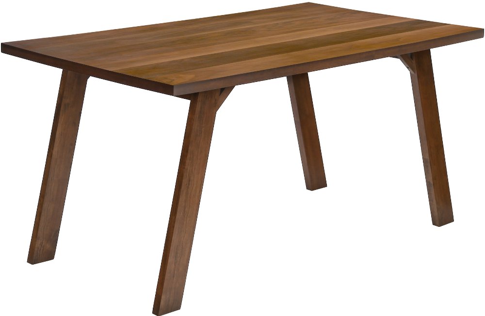 113395337 Malina Walnut Brown Rectangular Dining Table sku 113395337