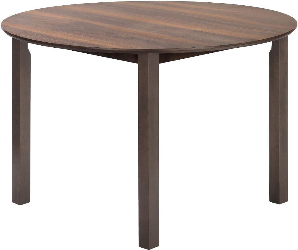 113395345 Malina Walnut Brown 48 Inch Round Dining Table sku 113395345