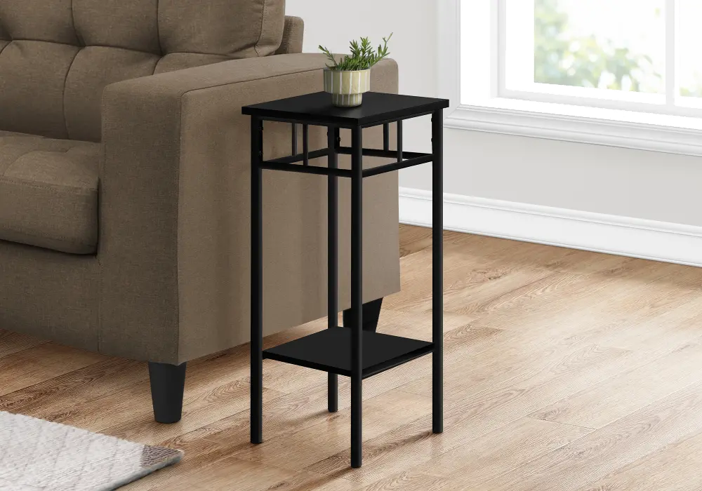 Belle Black Contemporary Accent Table-1