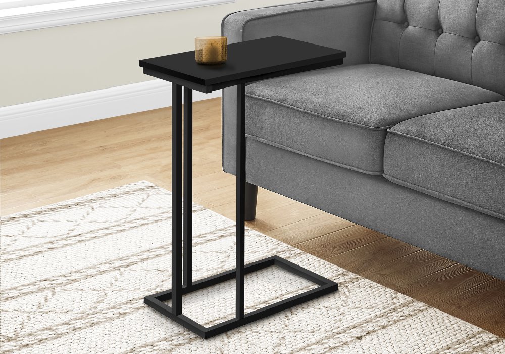 113395698 Eliza Black Contemporary Accent Table sku 113395698