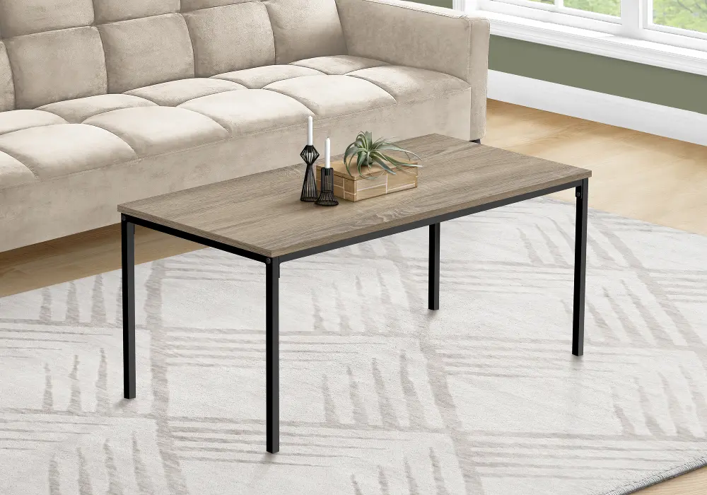 Carly Taupe Coffee Table-1