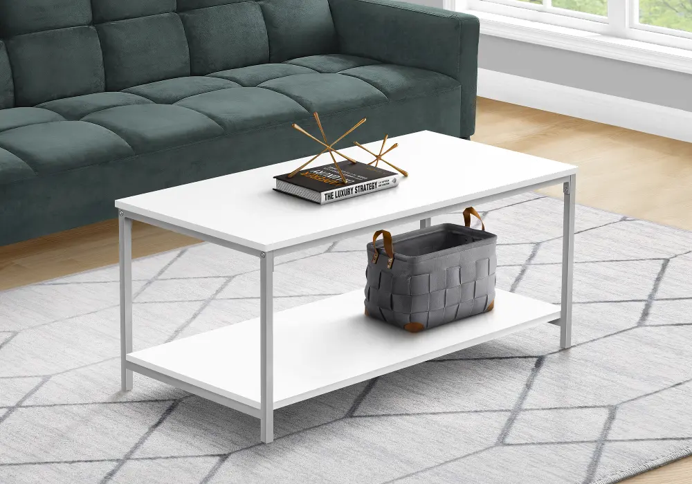Harley White Coffee Table-1