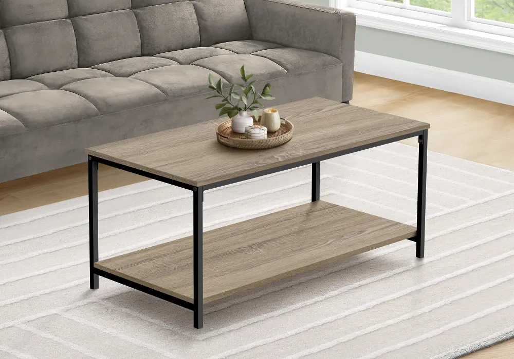 Harley Taupe Coffee Table-1