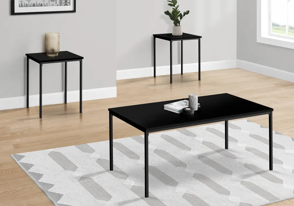 Carly Black 3 Piece Living Room Table Set-1