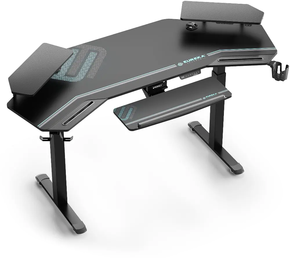 Aero Wing Black Modern Standing Desk-1
