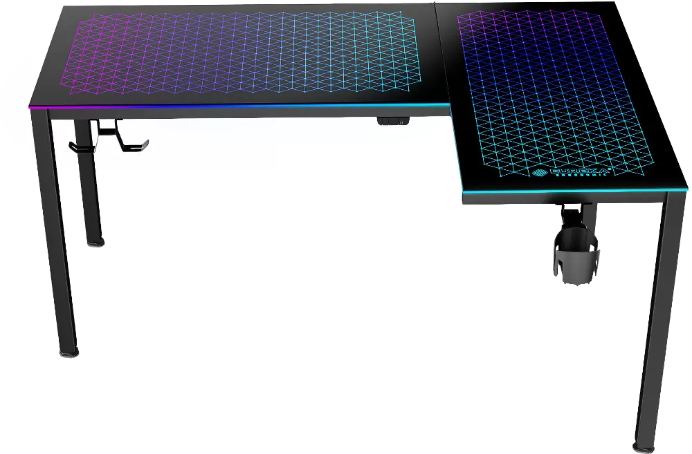 Spectrum Black L Shaped Gaming Desk-1
