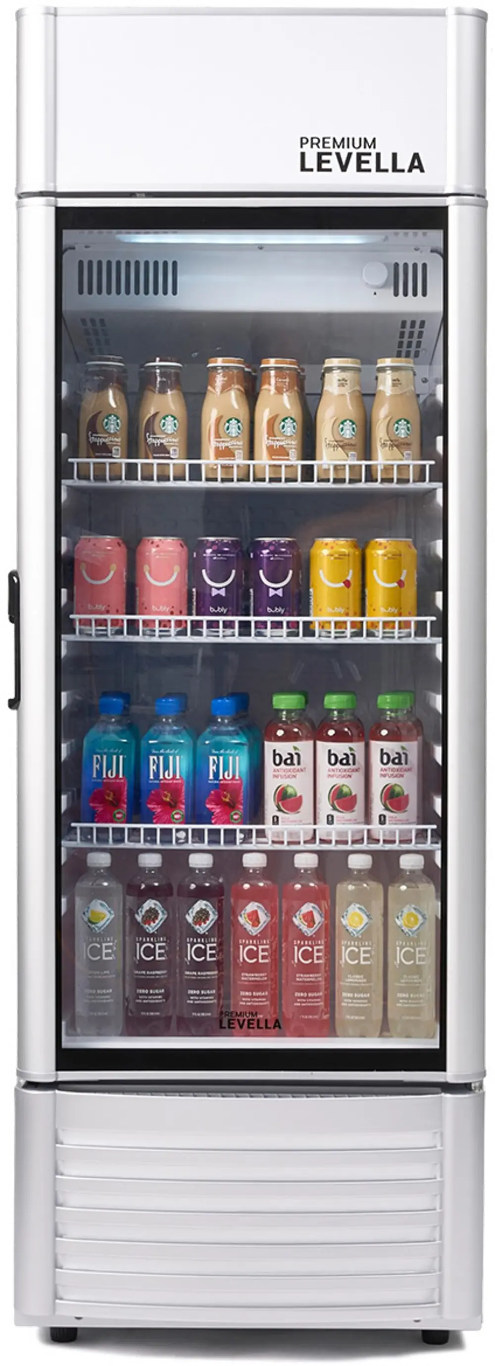 Levella 6.5 Cu Ft Display Beverage Refrigerator - Silver-1