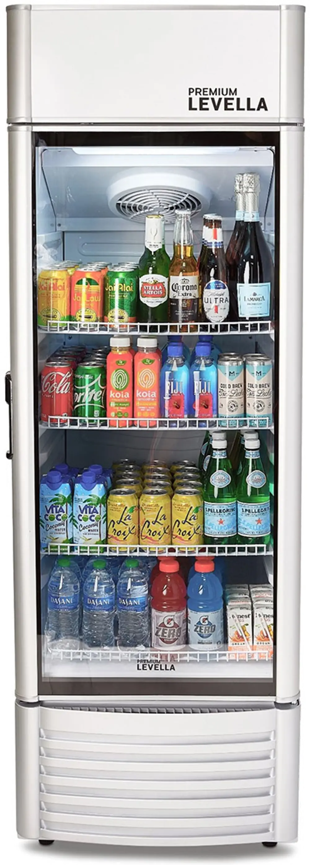 Levella 9.0 Cu Ft Display Beverage Refrigerator - Silver-1
