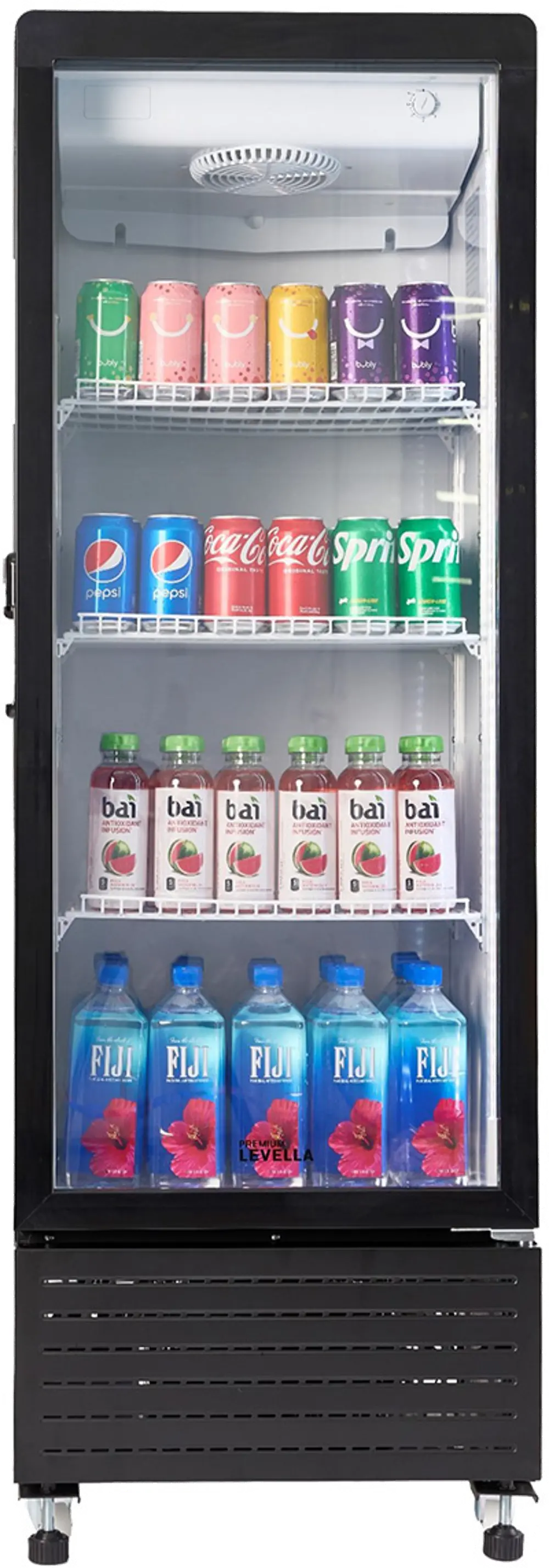 Levella 7.6 Cu Ft Display Beverage Refrigerator - Black-1