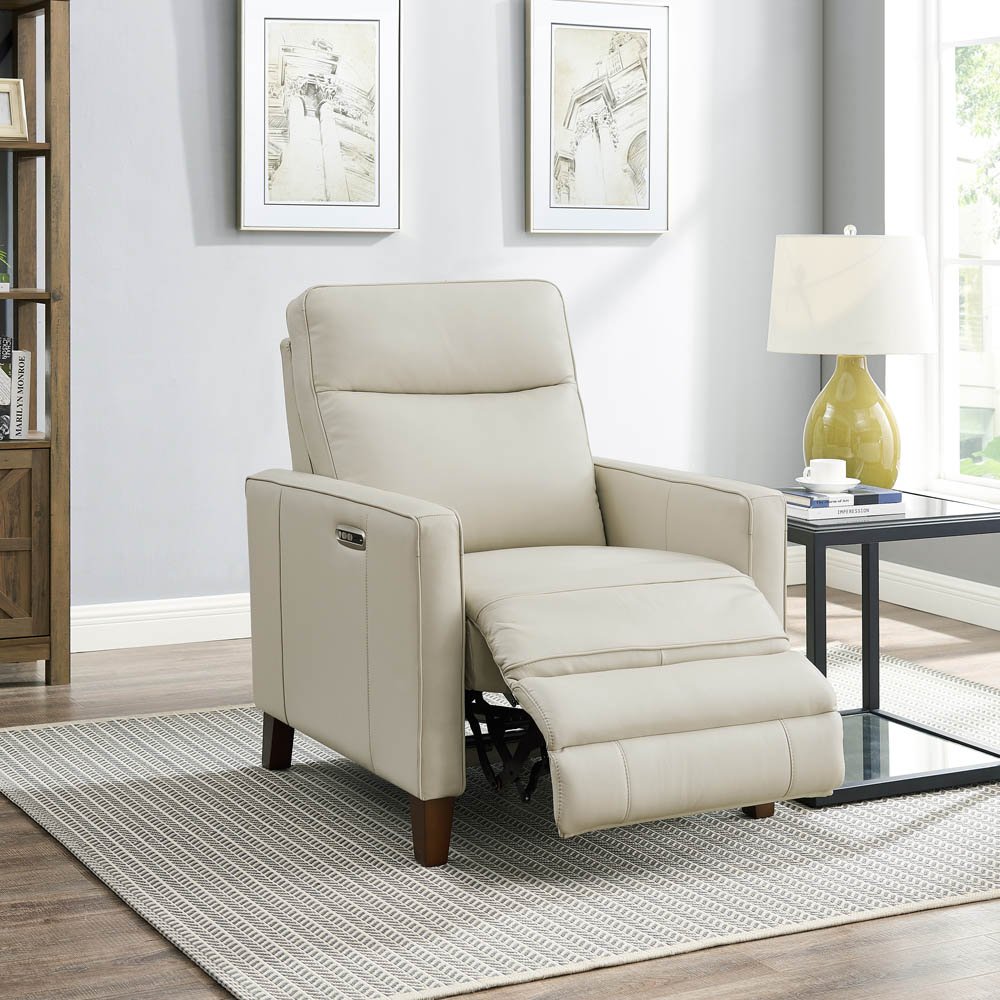 Havana Vanilla White Zero Gravity Power Recliner