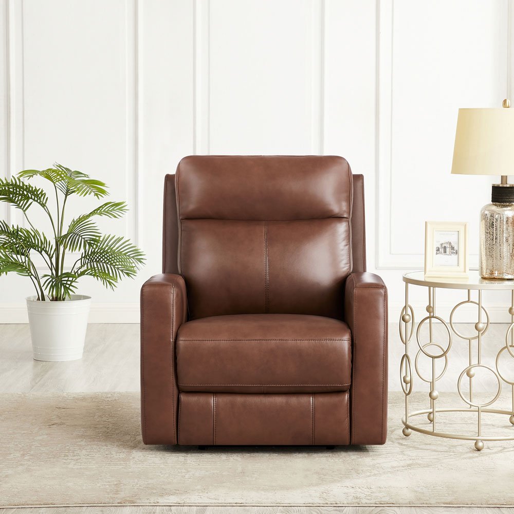 113401949 Modena Pecan Brown Zero Gravity Power Recliner sku 113401949