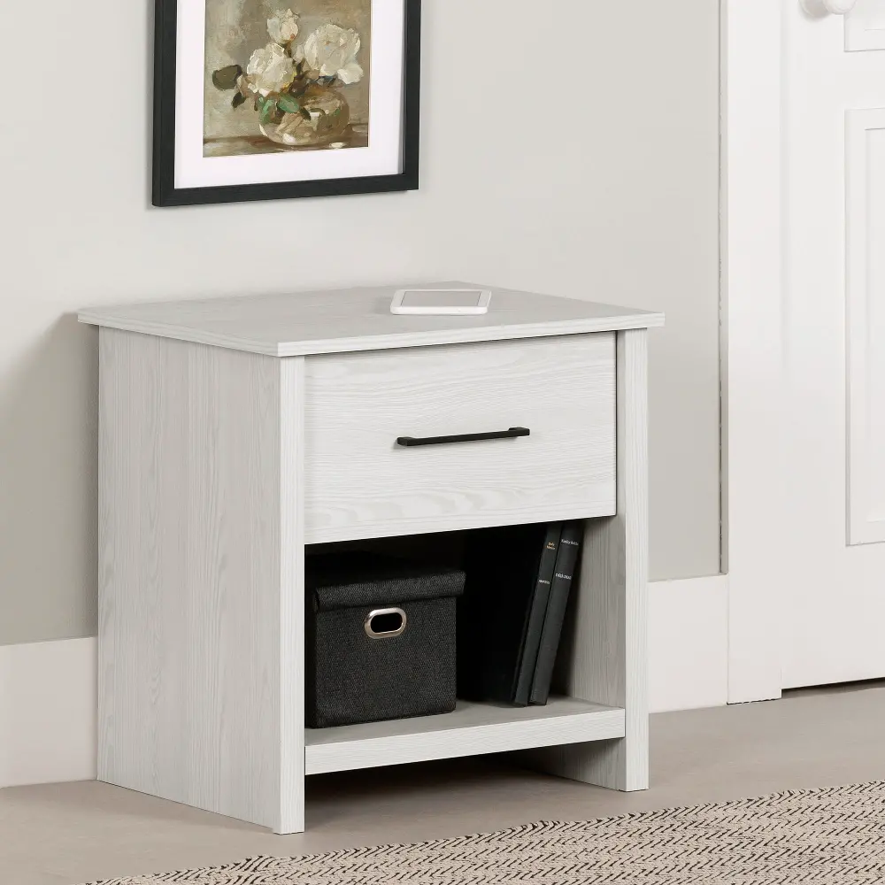 14752 Fernley White Nightstand - South Shore-1