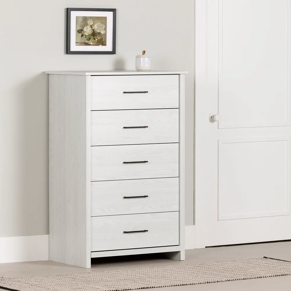 14753 Fernley White Chest of Drawers - South Shore-1