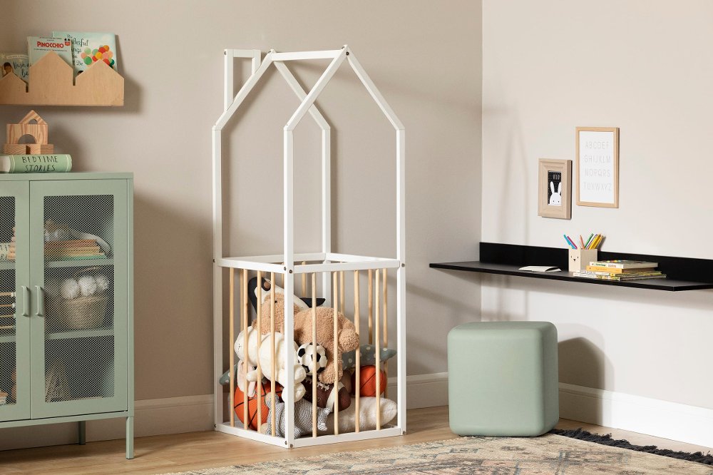 Ohana White Playhouse Storage