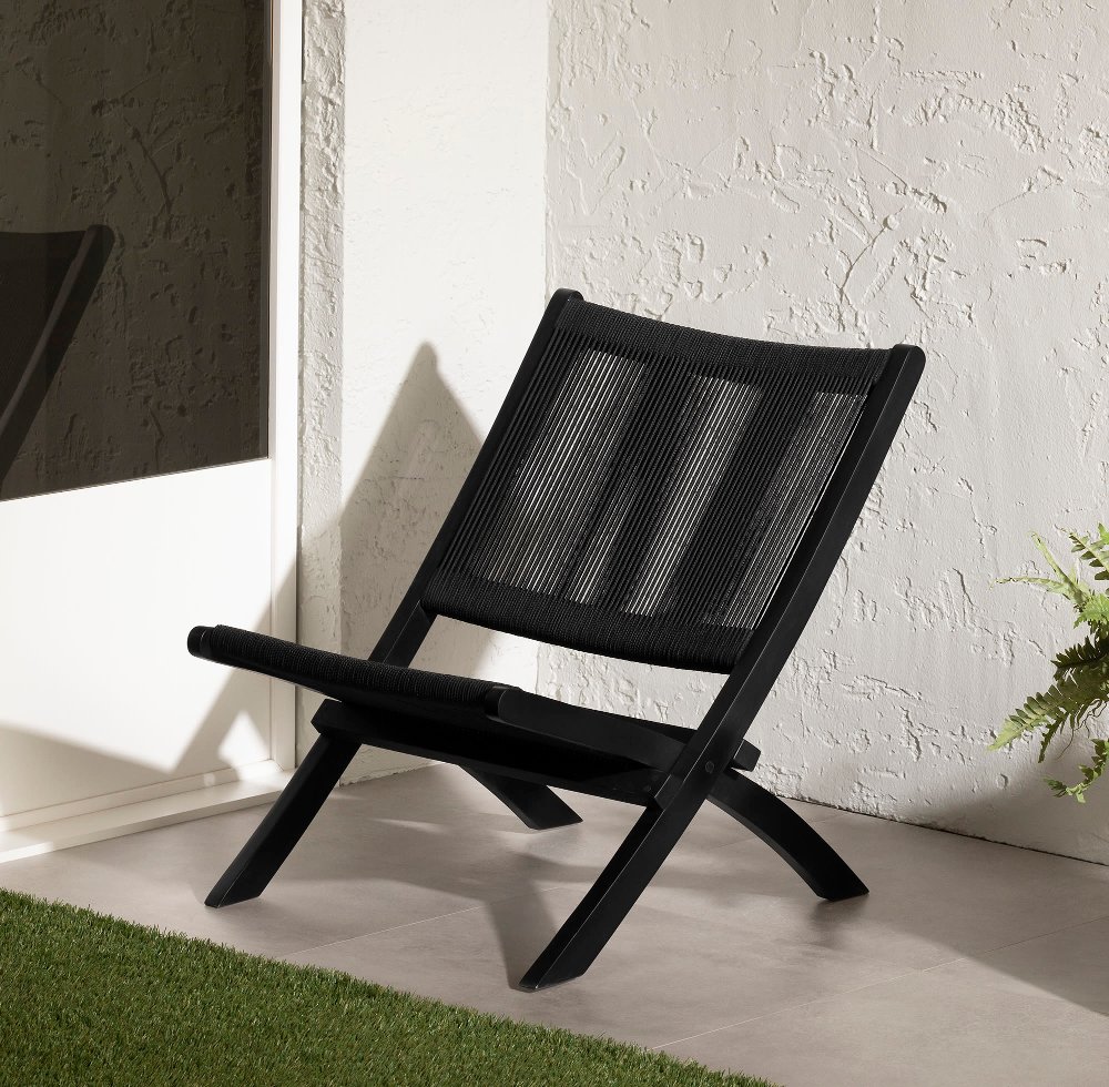 Agave Black Lounge Chair - South Shore