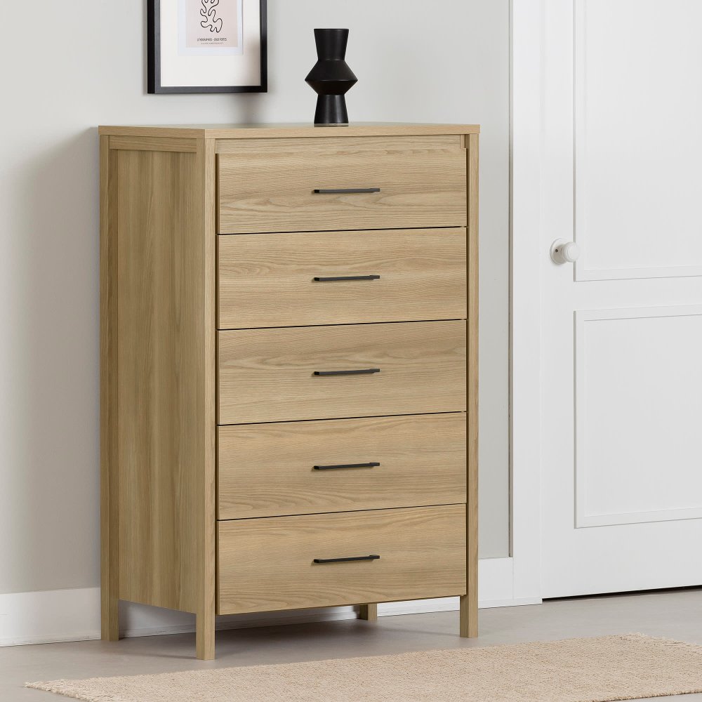 Gravity Natural 5-Drawer Chest - Chest of Drawers