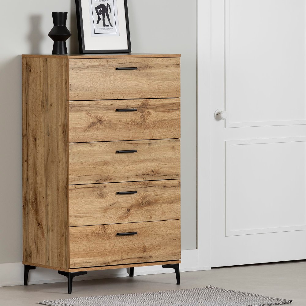 Musano Oak 5-Drawer Chest