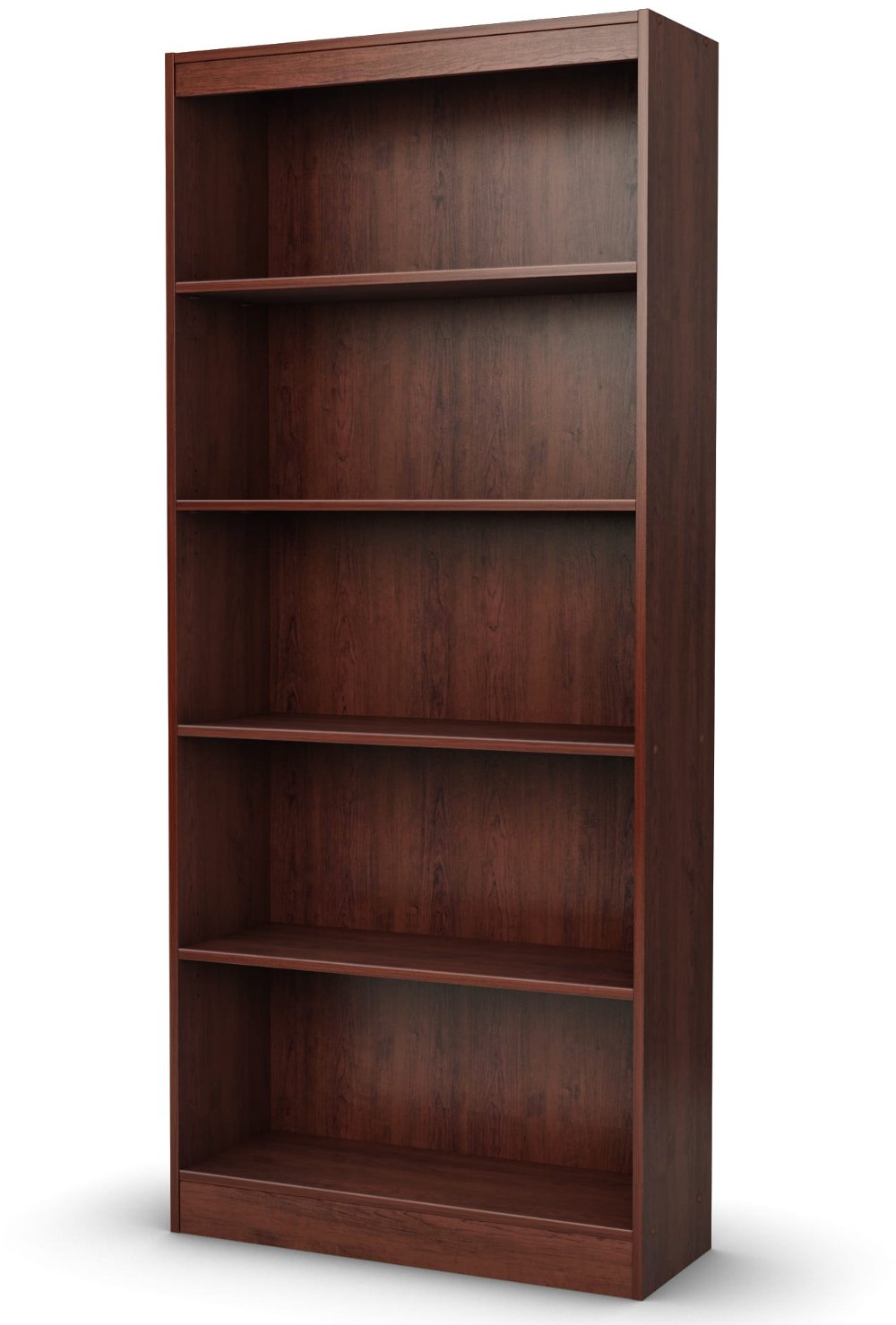 South Shore Axess Royal Cherry 5-Shelf Bookcase