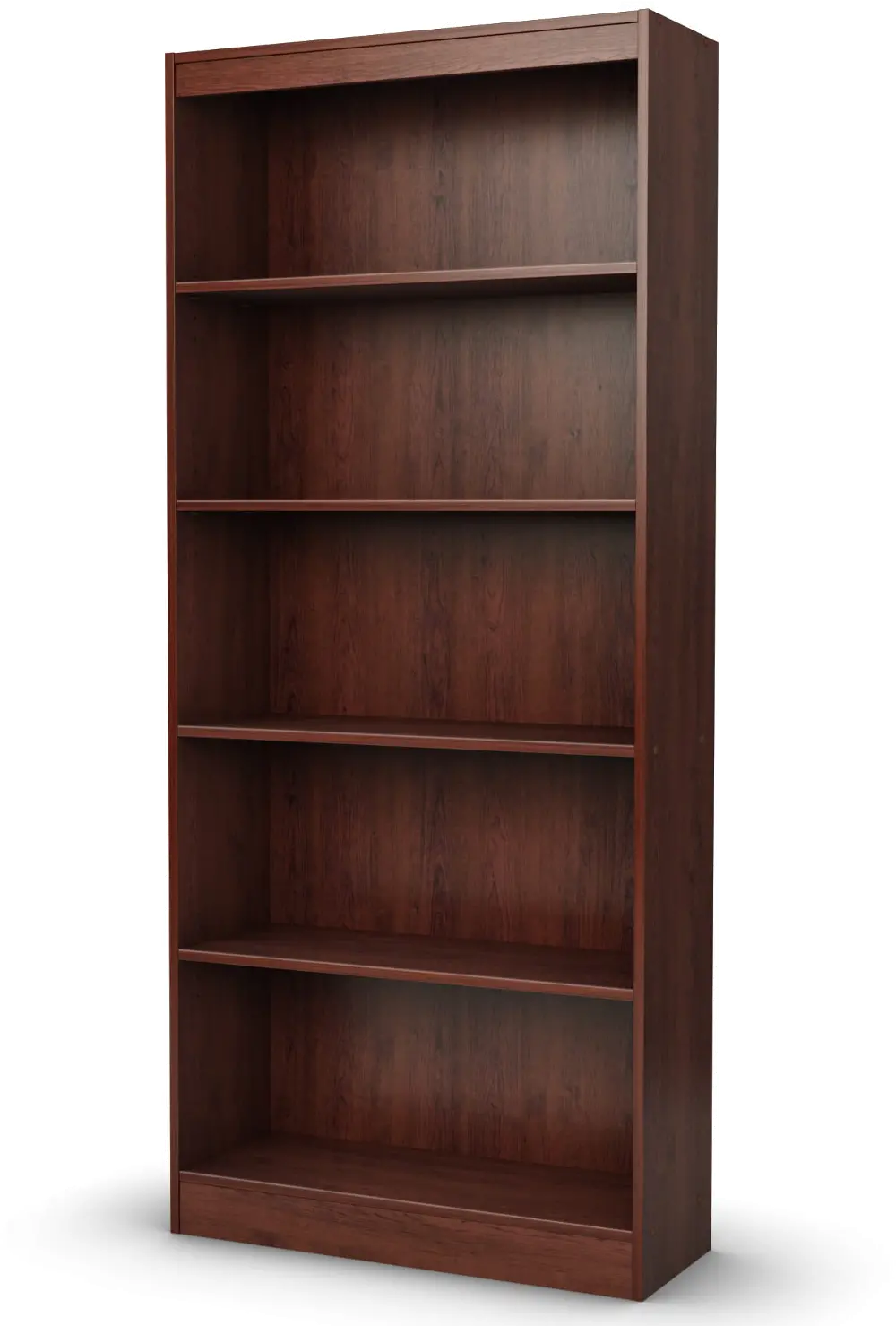 7246768C South Shore Axess Royal Cherry 5-Shelf Bookcase-1