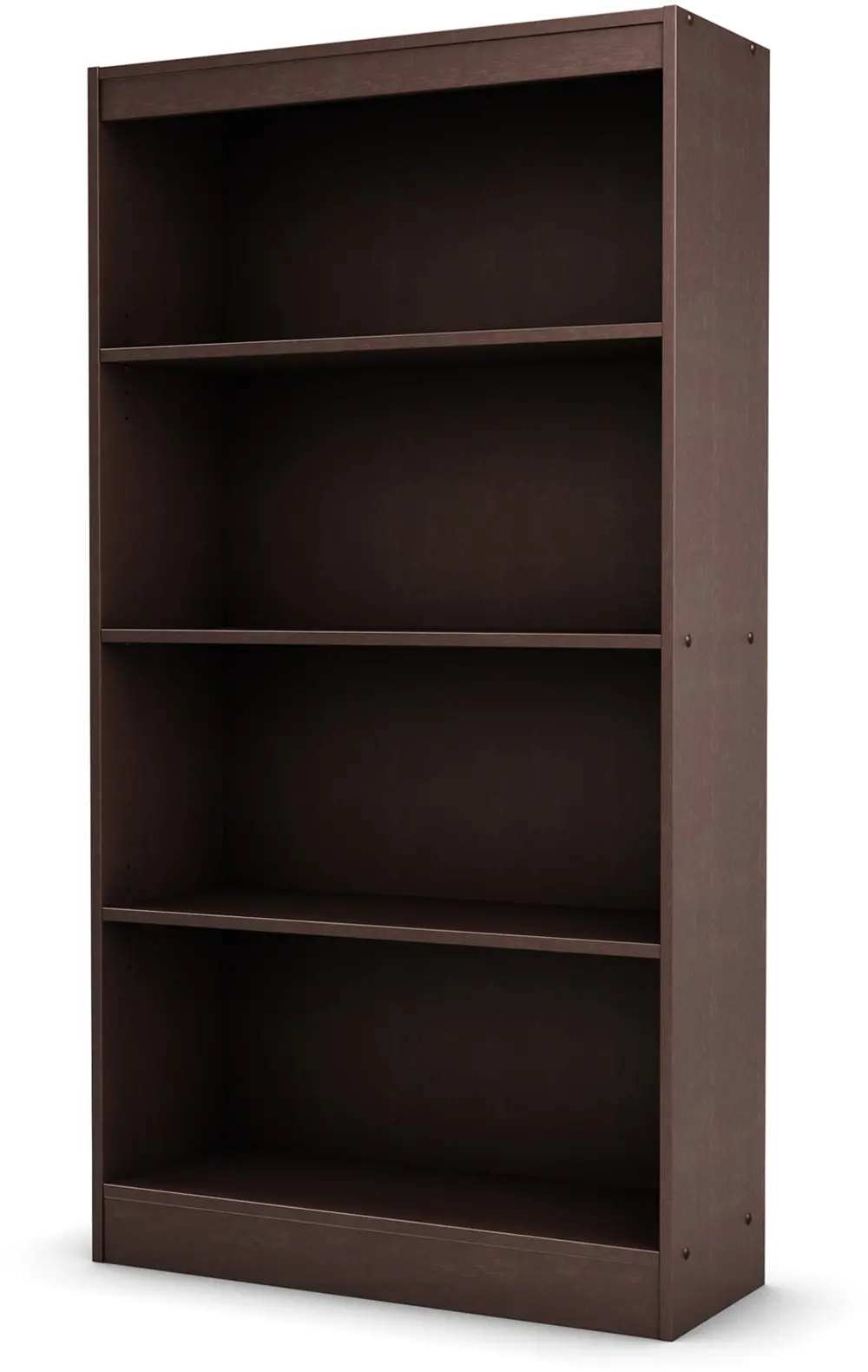 7259767 South Shore Axess Chocolate Brown 4-Shelf Bookcase-1