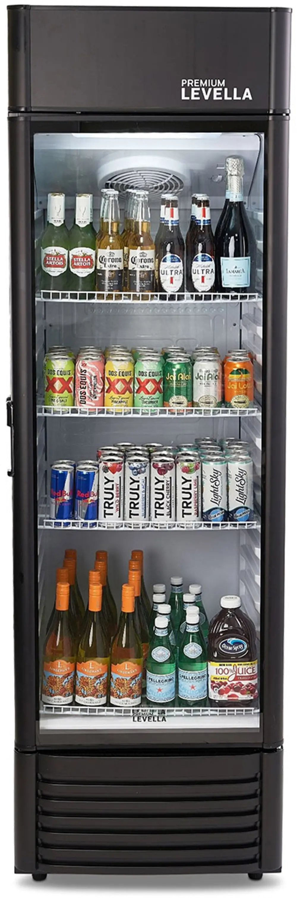Levella 12.5 Cu Ft Display Beverage Refrigerator - Black-1