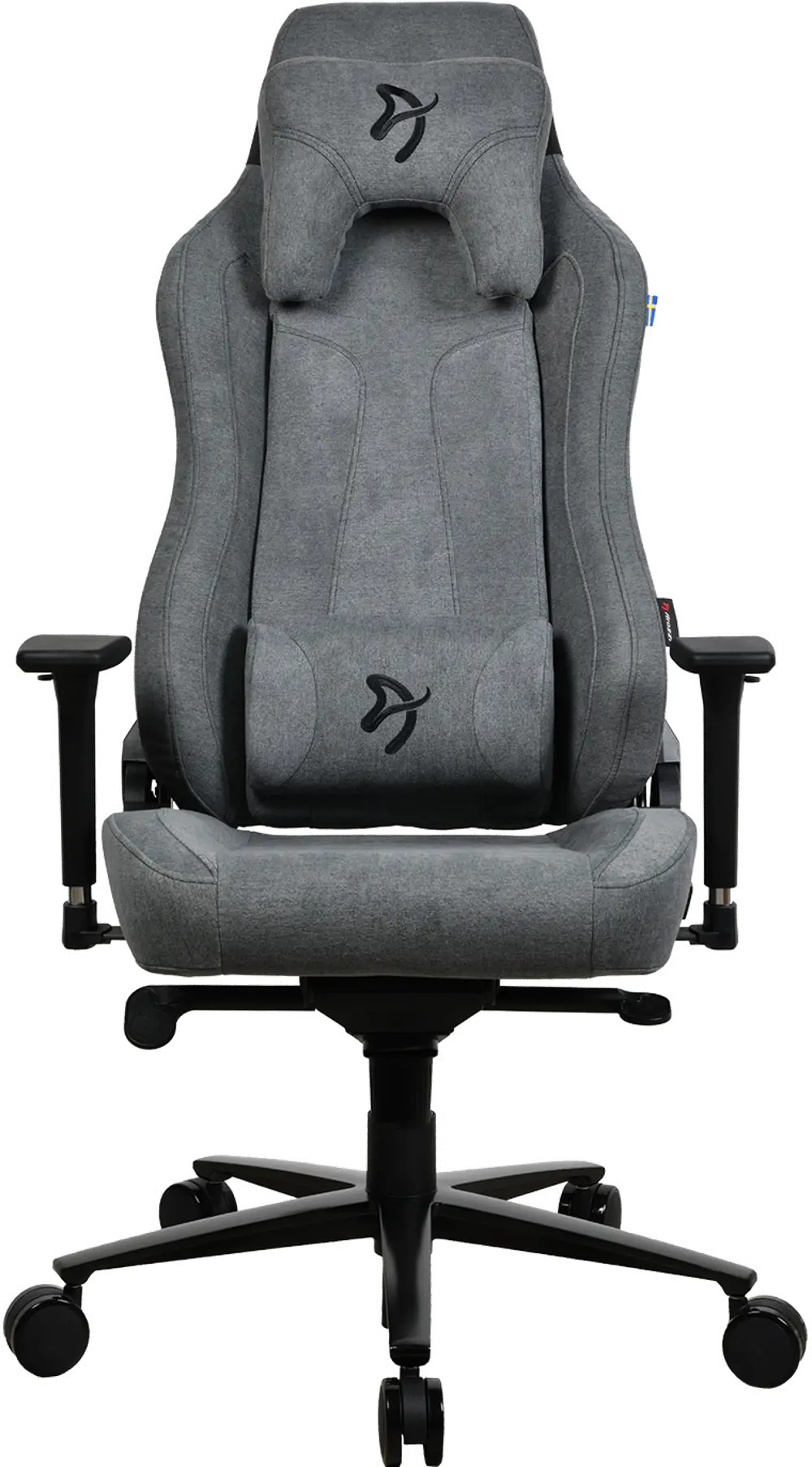 Vernazza Ash Gray Soft Fabric Gaming Chair-1