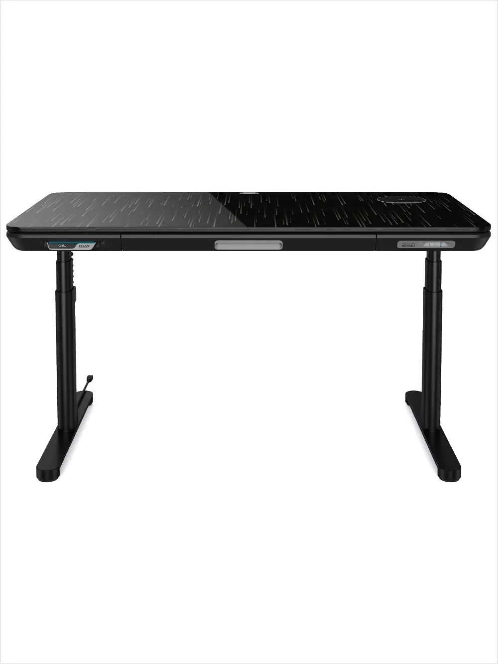 ErgoFx Adjustable Height Standing Desk With Galaxy Glass Desktop-1
