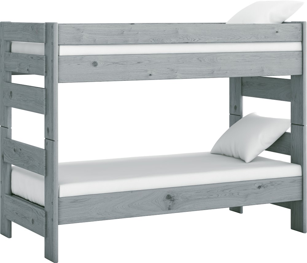 High Sierra Gray Twin-over-Twin Bunk Bed