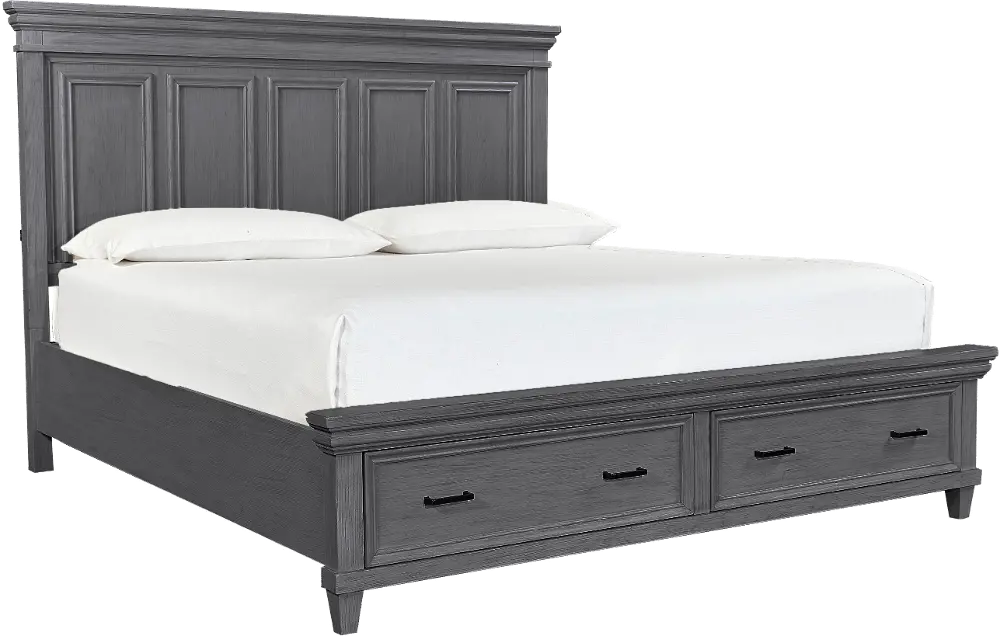 Carmen Slat Gray California King Storage Bed-1
