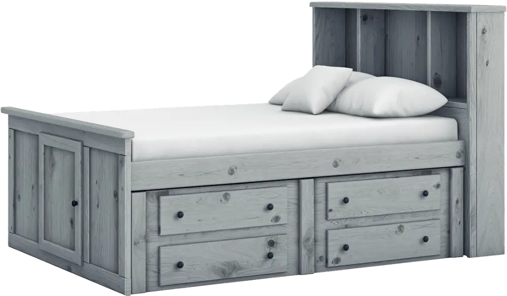 Dakota Gray Full Storage Bed-1