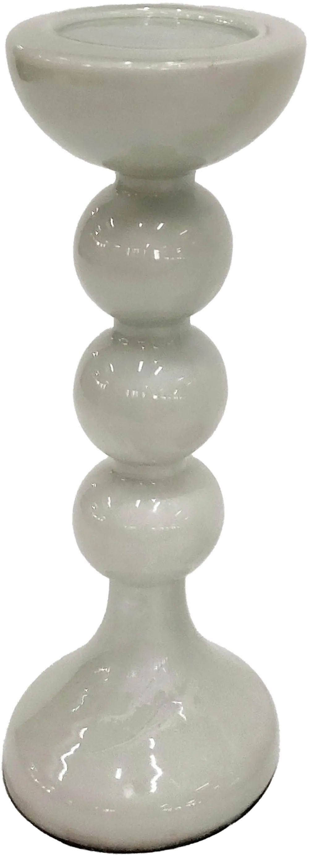Bubbly White 13-Inch Candle Holder-1
