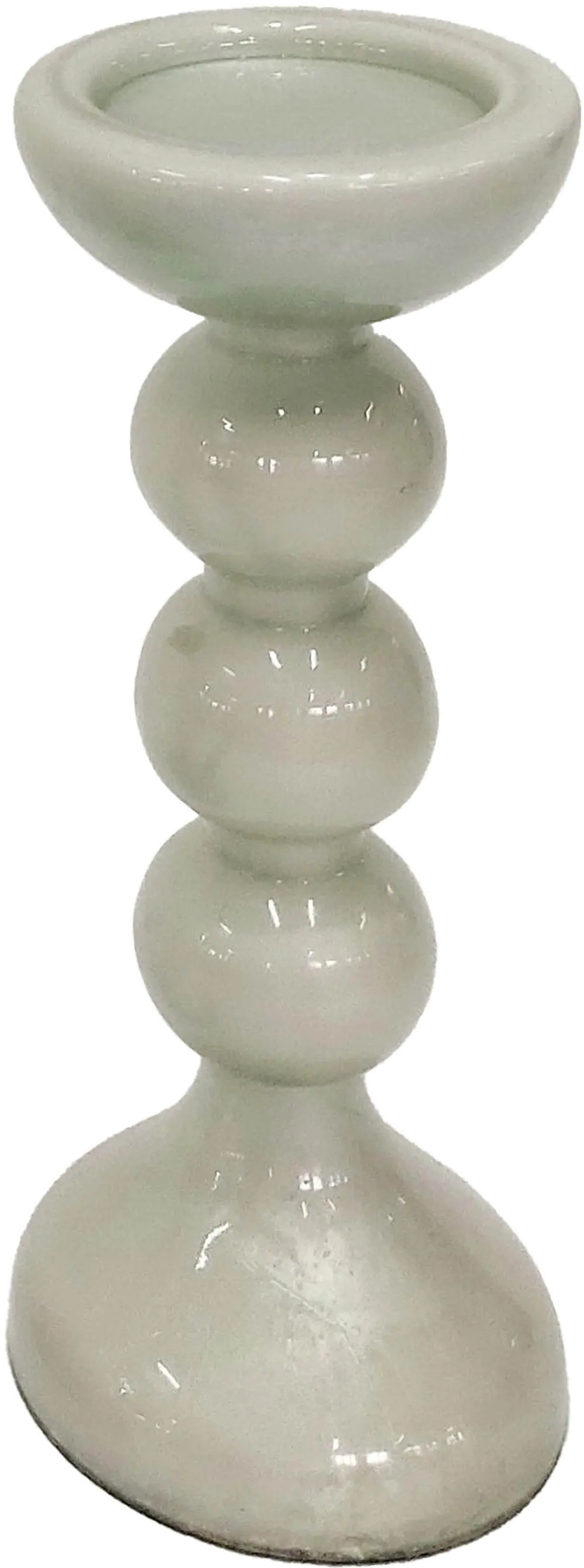 15  Bubbly White Candle Holder-1