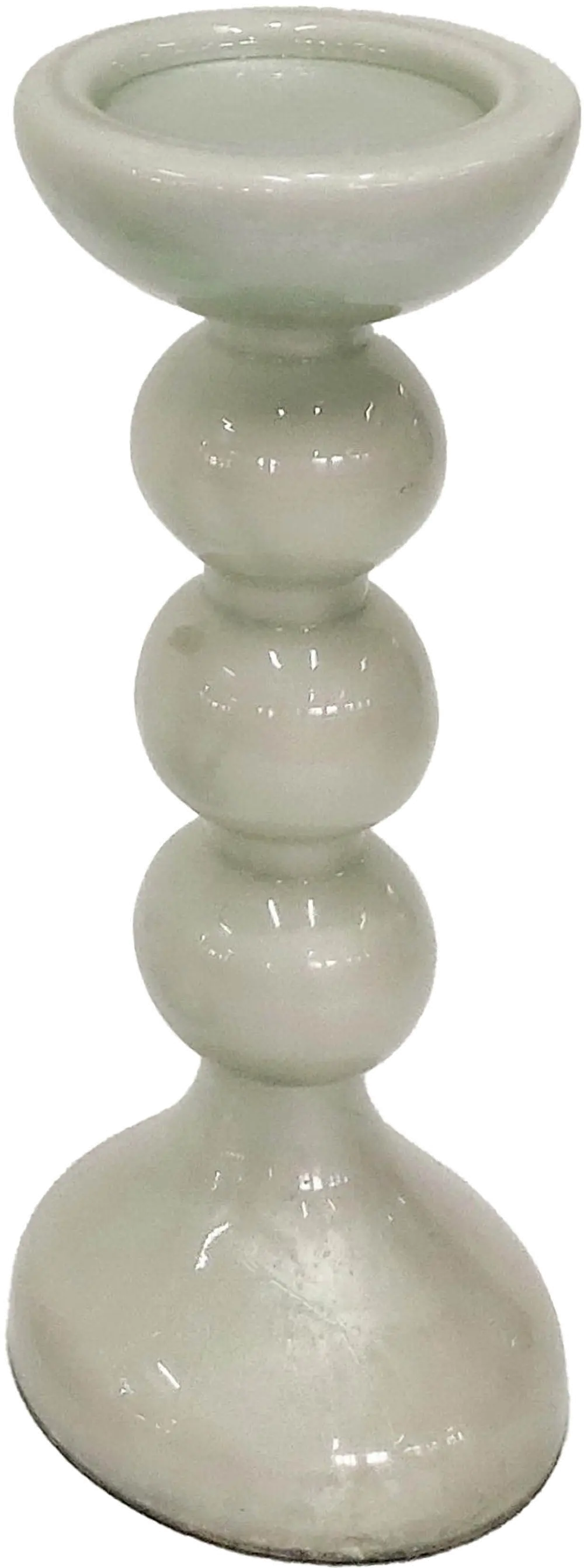 Bubbly White 15-Inch Candle Holder-1