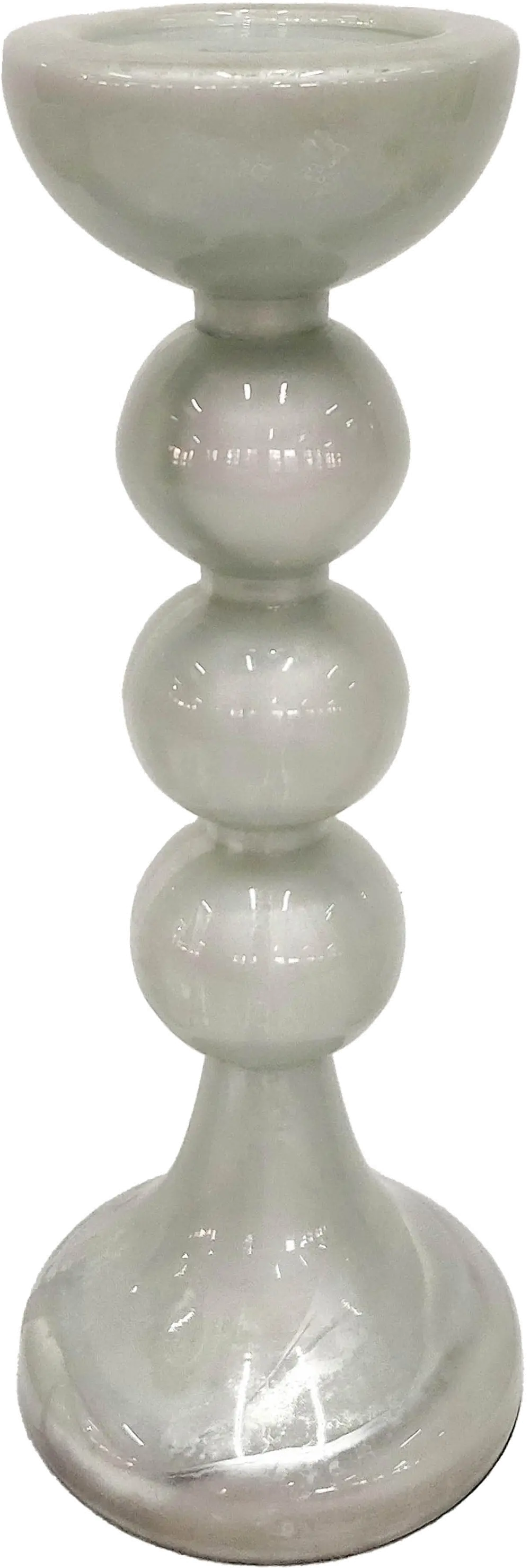 Bubbly White 18-Inch Candle Holder-1