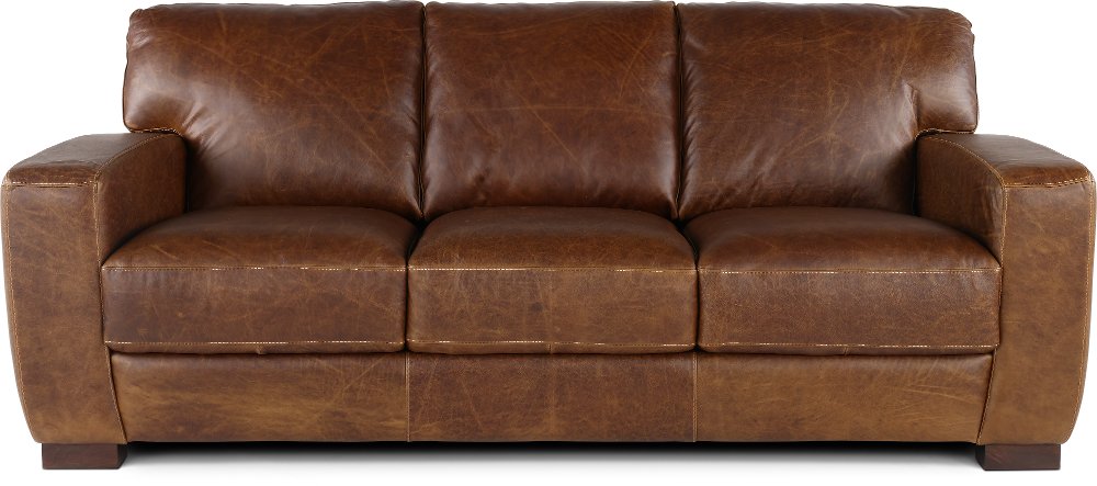 Dakota Brown Leather Sofa