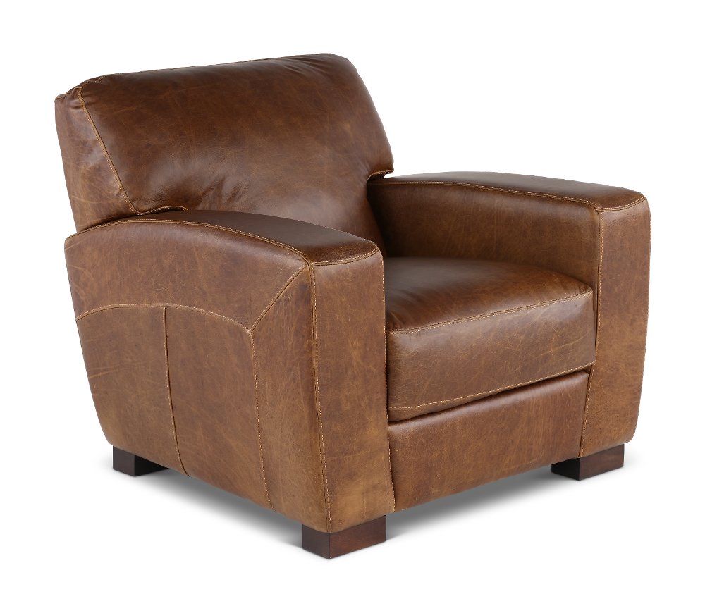 Dakota Brown Leather Chair