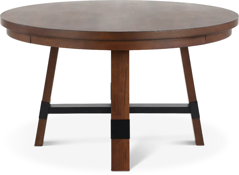 Nordic Brown Round Dining Table-1