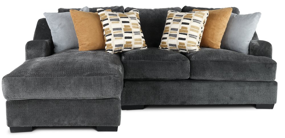 Challenger Graphite Gray 2 Piece Sectional