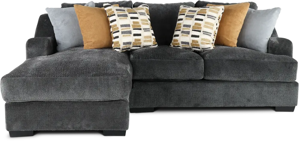 Challenger Graphite Gray 2 Piece Sectional-1