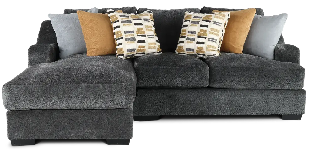 2PC/GRPT/CHLLNGR/OP1 Challenger Graphite Gray 2 Piece Sectional-1