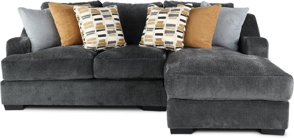Challenger Graphite Gray 2 Piece Sectional
