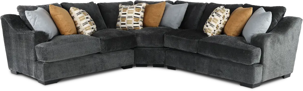 Challenger Graphite Gray 3 Piece Sectional-1