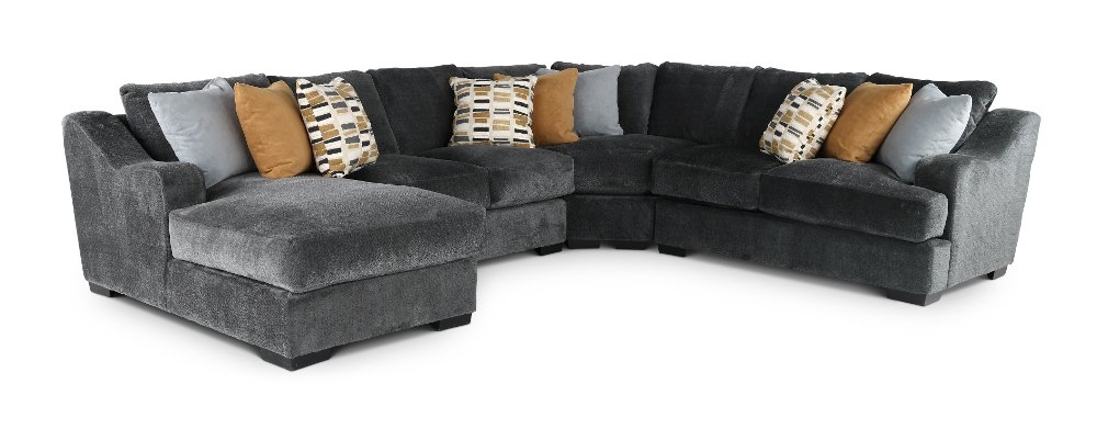 Challenger Graphite Gray 4 Piece Sectional