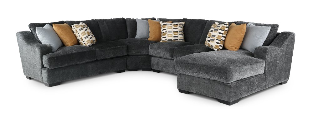 Challenger Graphite Gray 4 Piece Sectional