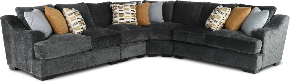 Challenger Graphite Gray 4 Piece Sectional-1