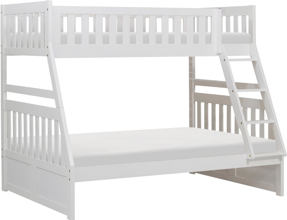 Oakley White Twin-over-Full Bunk Bed